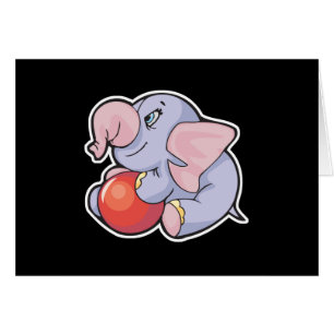 baby elephant with ball