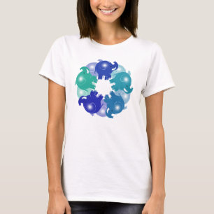 BABY ELEPHANTS BLUE T-Shirt