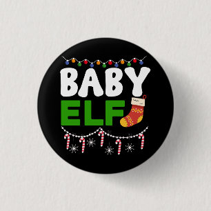 Baby Elf Christmas Holiday Design-84608 3 Cm Round Badge