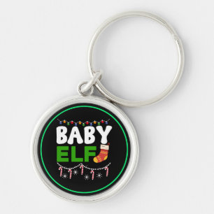 Baby Elf Christmas Holiday Design-84608 Key Ring
