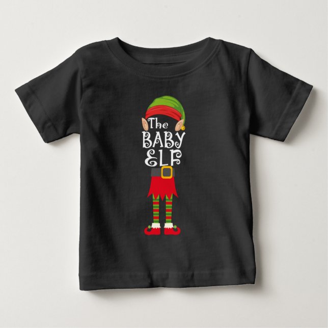 baby elf family matching christmas T-Shirt (Front)