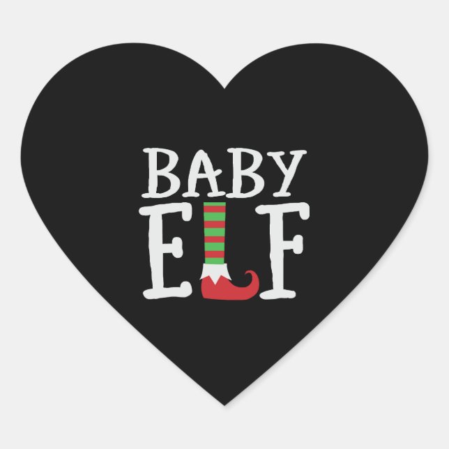 Baby Elf Heart Sticker (Front)