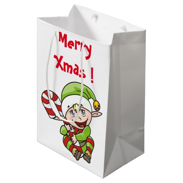 BABY ELF MEDIUM GIFT BAG (Front Angled)