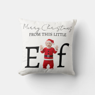 Baby Elf Merry Christmas Holiday Gift Cushion