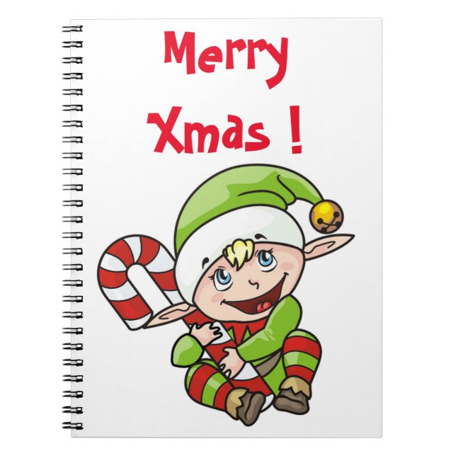 BABY ELF SPIRAL NOTEBOOK (Front)