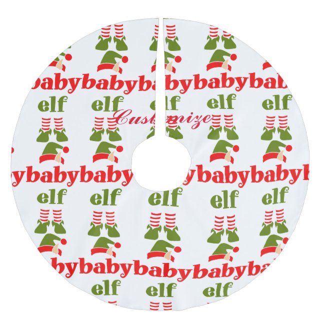 Baby Elf Thunder_Cove  Brushed Polyester Tree Skirt (Front)