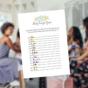 Baby Emojis Boy Teddy Bear Card