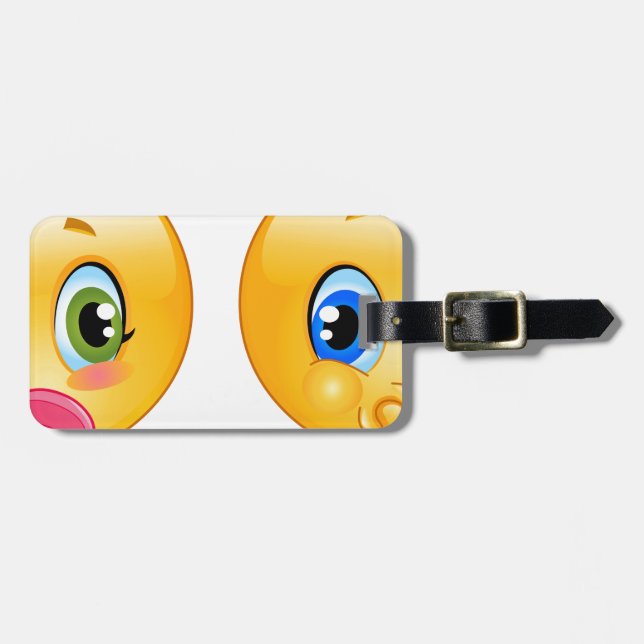 baby emojis luggage tag (Front Horizontal)