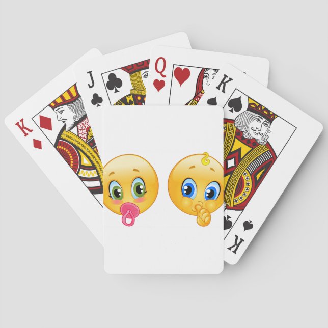 baby emojis playing cards (Back)