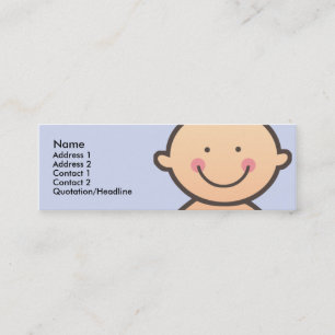 Baby Face Blue Skinny Profile Cards