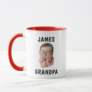 Baby Face Dady Gift Grandma Birthday Custom Face Mug