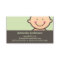 Baby Face Green & Brown Business Cards