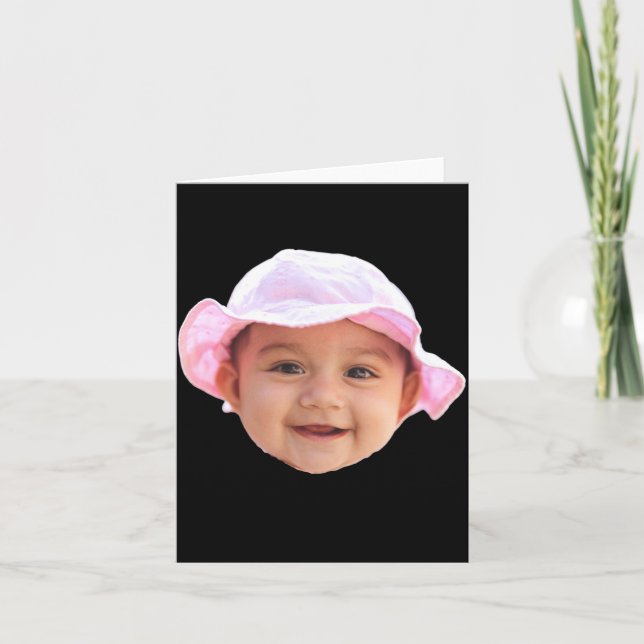 Baby Face Photo New Dad _1  Card (Front)