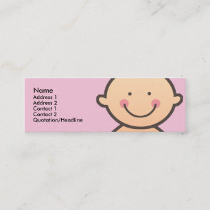 Baby Face Pink Skinny Profile Cards