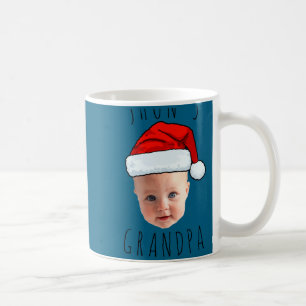 Baby Face Santa Hat Christmas Photo Coffee Mug