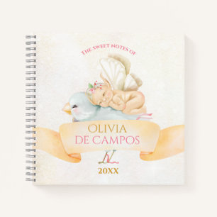 Baby Fairy and Bird Delicate Girl Sketch Book