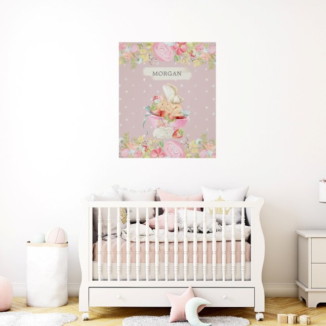 baby fairy cute garden enchanted monogram poster (Creator Uploaded)