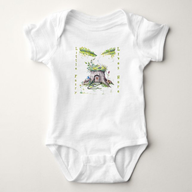 Baby Fairy House Bodysuit (Front)