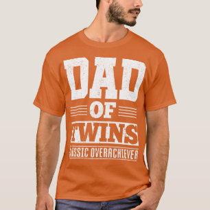 Baby Family Fathers Day Funny Dad Twin Parents T-Shirt