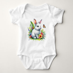 Baby Farm Animal Rabbit Sublimation Clipart-88186 Bodysuit