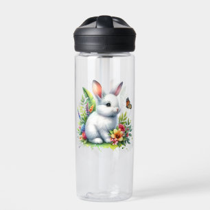 Baby Farm Animal Rabbit Sublimation Clipart-88186 Water Bottle