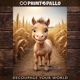 Baby Farm Animals: little colt pony Tissue Paper