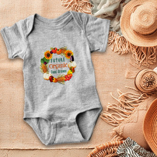 Baby Farmer Organic Food Saying Baby Bodysuit