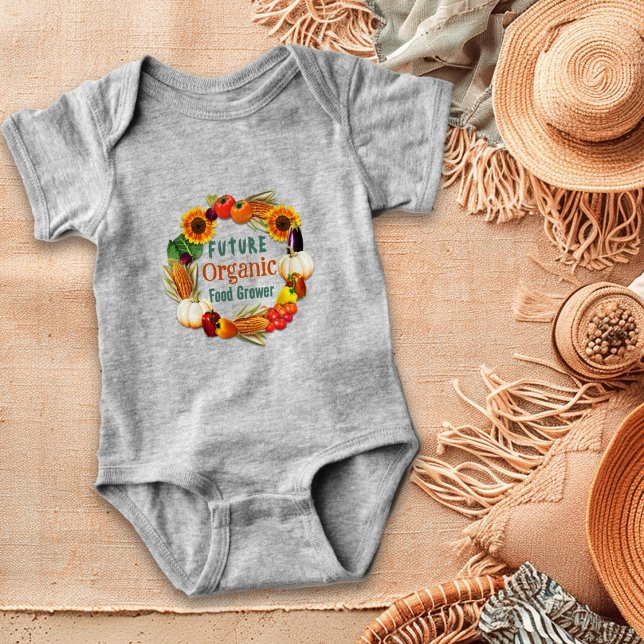 Baby Farmer Organic Food Saying Baby Bodysuit (Creator Uploaded)