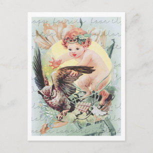 BABY FAUN "FAIRYLAND FANTASY" COLLAGE POSTCARD