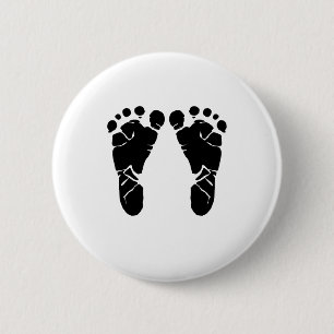Baby Feet 6 Cm Round Badge