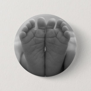 Baby Feet 6 Cm Round Badge