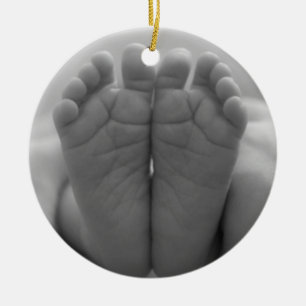 Baby Feet Ceramic Tree Decoration