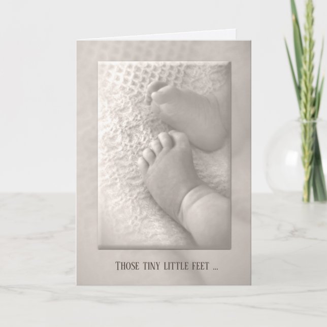 Baby Feet Congratulations Card (Front)