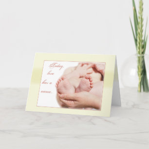 Baby Feet Congratulations Card