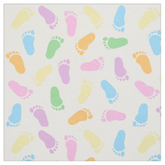 Baby feet footprints Fabric