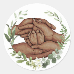 Baby Feet in Hands Sticker