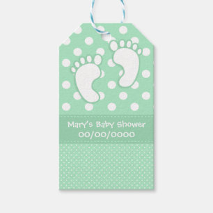 Baby Feet Polka Dot Gift Tags