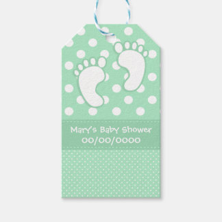 Baby Feet Polka Dot Gift Tags