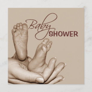 Baby feet Shower Invitation
