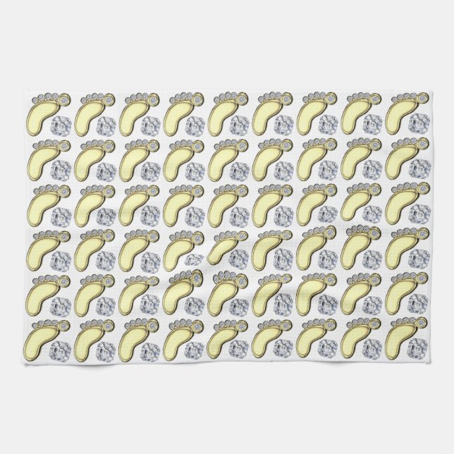 Baby Feet Tea Towel (Horizontal)