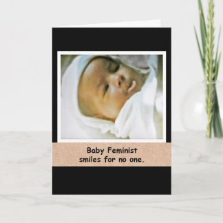 Baby Feminist Greeting Card