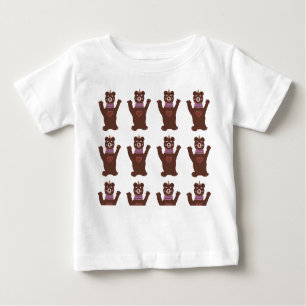 Baby Fine Jersey T-Shirt, White Bears Baby T-Shirt