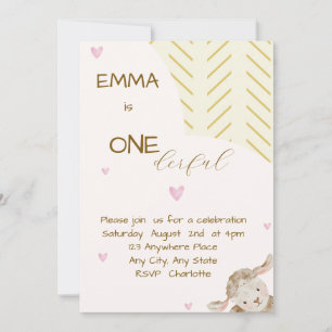 Baby First Birthday Invitation