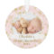 Baby First Christmas Magical Gold Snowflakes Photo