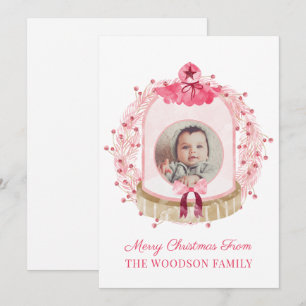 Baby First Christmas Photo Snow Globe