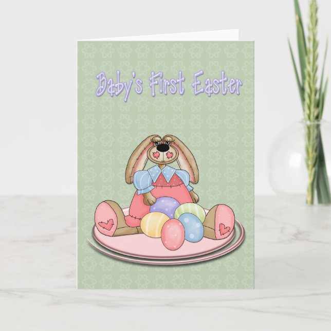 Baby First Easter Holiday Card (Front)