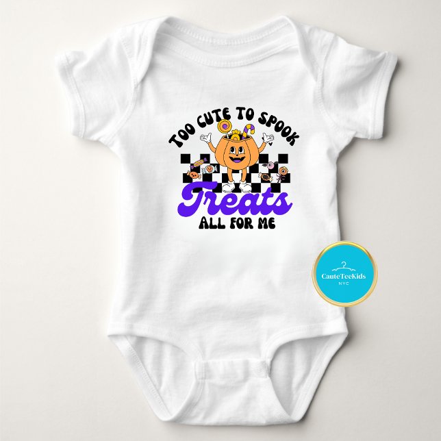 Baby First Halloween Too Cute To Spook Bodysuit (Creator Uploaded)