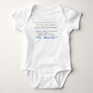 Baby First Java Program Bodysuit