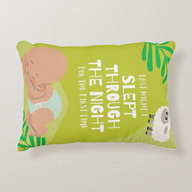 Baby first long sleep decorative cushion (Front)