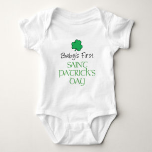 Baby First St Patricks Day Baby Bodysuit